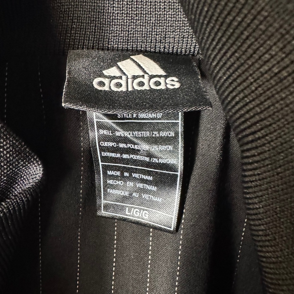 Adidas Las Vegas 07 NBA All-Star Track Jacket Black Pinstripe 5992A/H 07 Mens L - Picture 4 of 7